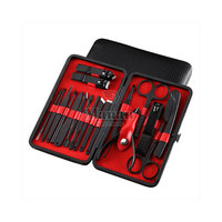Kit de manucure et pédicure en acier inoxydable de haute qualité, 10 en 1, outils de soin des ongles professionnels, durable, étui de voyage inclus, pour adultes