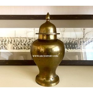 Jarrón de Jengibre de Metal, Chapado en Oro, Hecho a Mano, Material de Alta Calidad, Jarrón y Olla, Utensilios de Cocina, Suministros Hechos a Mano de Proveedor Indio - Product Image 1