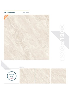 Azulejos de porcelana de gran formato Premium de 120x120CM, aspecto de mármol de alta calidad para interiores de lujo para villas, hoteles y oficinas - Product Image 2