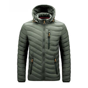 Chaqueta Ligera y Cálida para Hombre, Chaqueta de Plumón Ultraligera, Cortavientos, Chaqueta de Plumas con Logotipo - Product Image 3