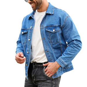 Haute qualité décontracté hommes vestes Style classique Vintage bleu Denim veste pour hommes respirant coupe-vent élégant homme vestes - Product Image 3