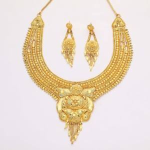 Collares de microformación chapados en oro, joyería de moda, joyería de boda para mujer, cobre y latón chapado en oro laminado - Product Image 1