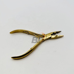 เครื่องมือต่อผมแบบคลิปหนีบผม Remy ของจีน ยี่ห้อ Professional Beautivia International Gold Plasma 2 รู ทำจากสแตนเลส - Product Image 3
