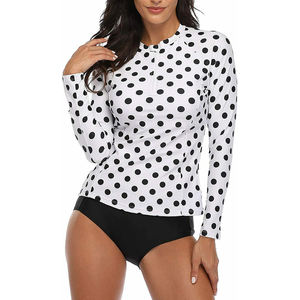 Stylish <b>Women's</b> Sublimated <b>Rash</b> <b>Guard</b> Slim Fit Swim Wear Made in Spandex Polyester With Customized Design & Brand - Product Image 6