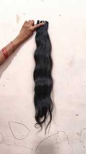 Extensiones de cabello humano virgen indio Bodywave 100% al por mayor, mechones de cabello crudo sin procesar de Color negro Natural con trama Doble - Product Image 5