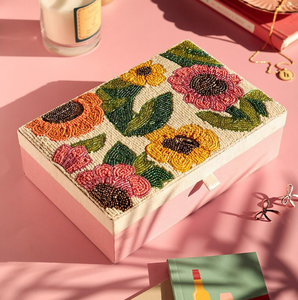 กล่องเก็บของแหวนเครื่องประดับงานปักไม้แบบกำหนดเองถาดจัดระเบียบเครื่องประดับลูกปัดหลากสีแฟนซีพร้อมแฟชั่นเรืองแสง - Product Image 2