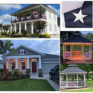 ธงชาติอเมริกา USA TOP FLAGSINC ธงแบบพับได้ ขนาด 1.5x3 ฟุต ปักลายดาว สำหรับตกแต่งภายนอกอาคาร พร้อมห่วงทองเหลือง สำหรับวันชาติอเมริกา 4 กรกฎาคม - Product Image 3