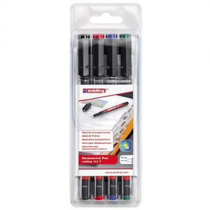 Marcadores de Color EDDING 141 F 0.6mm, Colores Surtidos, No Resistentes al Agua, 4 Piezas/Paquete - Product Image 3