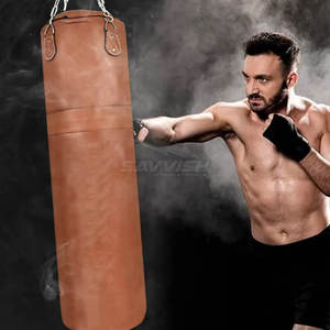Sac de frappe en cuir PU, sac de sable de boxe robuste pour le karaté, le MMA, le Muay Thai, entraînement professionnel - Product Image 4