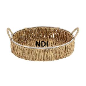 Plateau de service arrondi fait à la main pour la cuisine, la restauration et le service à thé/café équipement de service de nourriture plateau décoratif pour serveur de nourriture - Product Image 1