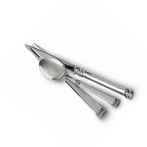 Juego de cubiertos de lujo de 5 piezas de acero inoxidable de alta clasificación de diseño real, juego de cubiertos chapados en oro/níquel para hoteles, uso de cena en casa - Product Image 6