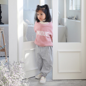 กางเกงยีนส์ขายาวสำหรับเด็กกางเกงวิ่งแนวลำลองฤดูหนาวซับในอบอุ่นมีซับใน WP328 - Product Image 4