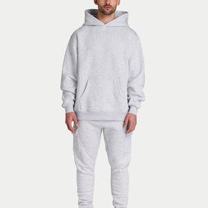 Hoodie surdimensionné en tissu épais de haute qualité, design personnalisé, en French Terry, coupe ample et ample pour homme. - Product Image 6