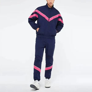 2025-26 nouveau design à manches longues couleur unie hommes coupe-vent costume fabriqué en usine pas cher prix hommes coupe-vent survêtement avec OEM - Product Image 1
