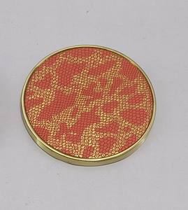 Posavasos de ágata natural Posavasos de geoda de color con chapado en oro Comprar en línea - Product Image 2