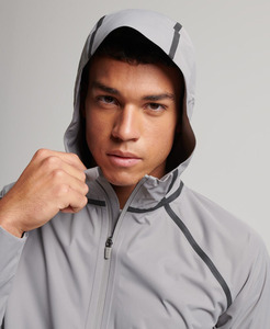 Men's Customize design and new style Reflective Nylon Windbreaker & <b>Shorts</b> Set Two-Piece <b>Zip</b>-Up Tracksuit - Product Image 4