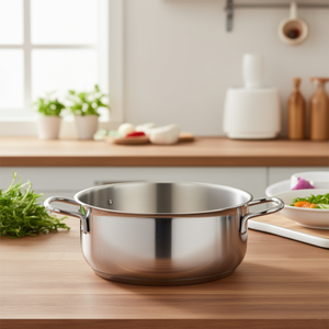 Plus Stainless Steel Saucepan 26Cm Deep Polished Chrome Induction Compatible Gas Electric Ceramic Stove Use - Product Image 3