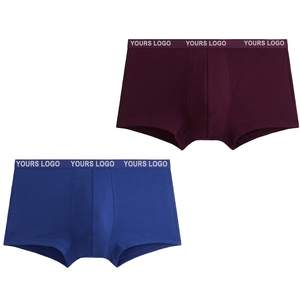 Ventes directes Boxer hommes belle couture vêtements d'été hommes 95% coton 5% Spandex ceinture personnalisée sous-vêtements homme grossiste - Product Image 1