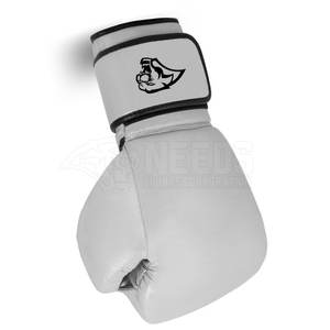 Gants de boxe professionnels en cuir PU personnalisés tailles étanches de 6oz et 12oz poignées imprimées extensibles pour combattre les arts martiaux - Product Image 4