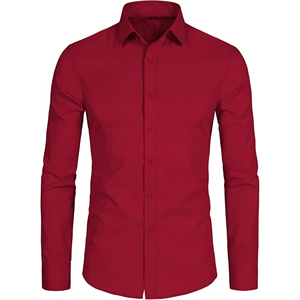 Camisa de Vestir Entallada para Hombre, con Diseño Elegante y Tela Suave y Transpirable para Uso Profesional en la Oficina - Product Image 6