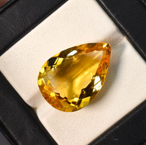 Natural <b>Citrine</b> Madeira Pear Faceted Brandy Colour 21X16X9 mm 17.13 Cts - Product Image 3