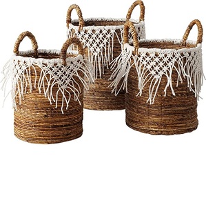 MS INC – lot de 2 boîtes artisanales en rotin pour usages multiples - Product Image 2