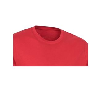 เสื้อยืดคอกลมแขนสั้นผู้ชายไซส์ใหญ่ คุณภาพสูง ปรับแต่งโลโก้ได้ ระบายอากาศดี เป็นมิตรกับสิ่งแวดล้อม ปักลาย สีแดงล้วน - Product Image 6