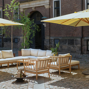 Muebles de exterior Sillón de madera de teca natural equipado con cojín de la mejor calidad-Leona - Product Image 4