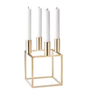 Bougeoir en aluminium coulé doré Royal Touch Forme cylindrique Décoration d'intérieur; pour Noël Autres festivals, y compris les lanternes - Product Image 2