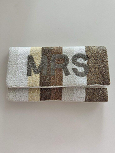 Pochette À La Main Nouvelle Broderie Perles Perles Décorations Motif Géométrique Coton Durable Fermeture Éclair par MD HANDICRAFTS - Product Image 3