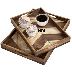 Bandeja de servicio de desayuno de estilo único Bandeja de servicio de comida decorativa hecha a medida - Product Image 1