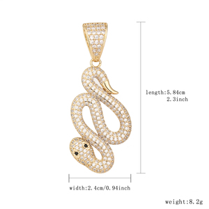 Colgante <span class=keywords><strong>de</strong></span> Serpiente <span class=keywords><strong>de</strong></span> Cobre Chapado en <span class=keywords><strong>Oro</strong></span> <span class=keywords><strong>de</strong></span> 14K con Circonitas, Diseño <span class=keywords><strong>de</strong></span> la Última Cena, Dijes <span class=keywords><strong>de</strong></span> <span class=keywords><strong>Oro</strong></span> Laminado para Collares, Suministros para Fabricación <span class=keywords><strong>de</strong></span> Joyas DIY - Product Image 2