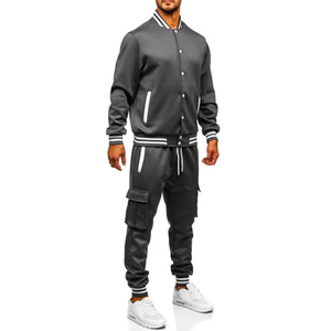 Conjunto Deportivo de Invierno para Hombre, de Cuero Genuino Premium, con Capucha y Transpirable, Chaqueta y Pantalón de Cuero de Lujo, Moda Urbana - Product Image 3