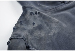 Vente en gros de sweats à capuche en molleton épais 420 g/m² 100 % coton, coupe oversize à épaules tombantes - Product Image 4