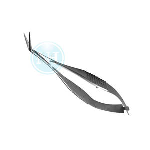 Vannas en acier inoxydable à pointes aiguisées inclinées vers le côté, qualité chirurgicale - Product Image 2