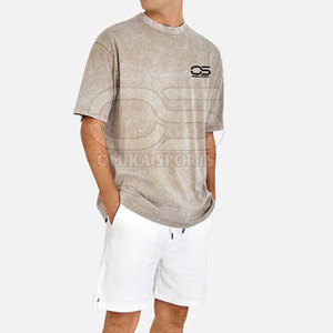100% coton hommes lavage à l'acide t-shirt pour la rue à la mode et Vintage amoureux hommes lavage à l'acide t-shirt - Product Image 4