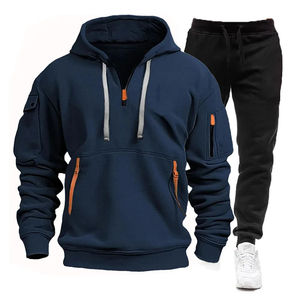 2025 chándal de jogging de algodón pesado 100% personalizado estampado personalizado transpirable para invierno-chándal de algodón 600GSM de alta calidad - Product Image 6