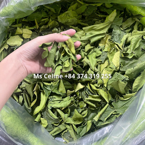 Hojas de lima secas naturales, cáscara de limón verde deshidratada en rodajas, hierba para sopa, curry, condimento a granel - Product Image 3