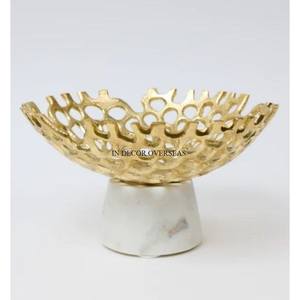 Dernier modèle Arrivée Haute Qualité Standard Haute Qualité Plaqué Or Unique Fantaisie Designer Table Centre de Table Fruits Bol de Service - Product Image 5