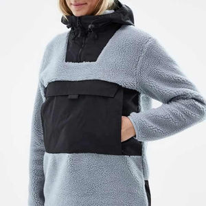 Sudadera con Capucha Sherpa para Hombre al por Mayor, Transpirable, de Color Sólido, Lana de Cordero Cálida, con Logotipo Personalizado, Sudadera Sherpa para Hombre - Product Image 4