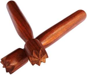 ไม้Muddler Barเครื่องมือHandcrafted Barไม้Muddler Muddlesมิ้นต์,สมุนไพร,ผลไม้ผสม,ค็อกเทล,Mocktail (สีน้ําตาล, 9 นิ้ว) - Product Image 2