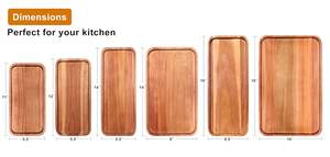 TIMELESS CRAFT Bestseller Plateau de service en bois moderne de haute qualité, peint à la main, non toxique, petit, long, rectangulaire, décoratif pour la maison - Product Image 3