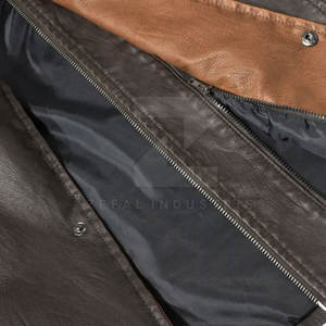 Breathable Winter Warm Men's Leather Vest V-neck <b>Covered</b> <b>Button</b> Closure Casual Outerwear High Quality 100% Polyester Filling - Product Image 5