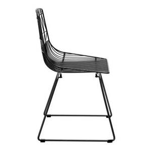 Indoor Furniture Metal Wire <b>Chair</b> Sturdy Design <b>Black</b> Coated Perfect for Home Hotels And Restaurant Decorative Furniture - Product Image 6