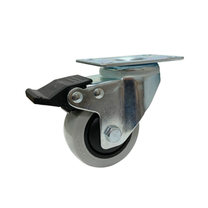 Roulettes de frein en polypropylène de 3 pouces Roulettes en plastique - Product Image 1