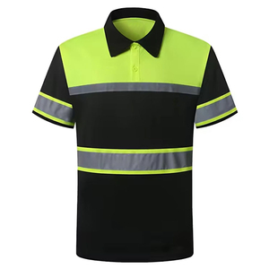 OEM de alta calidad al por mayor reflectante de seguridad Polo camisas Hi Viz fabricante construcción camisas de seguridad hombres Polo - Product Image 1