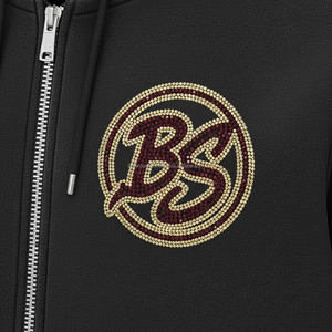 Sweat à capuche zippé en polaire lourde 480 GSM vêtements d'hiver épais sweat à capuche noir en coton brossé doux logo chenille personnalisé sweats à capuche de base - Product Image 6