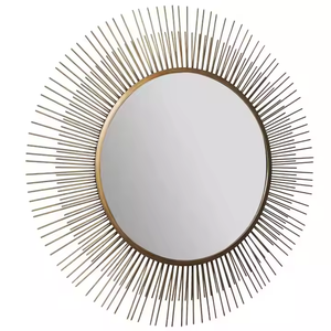 Espejo de pared de hierro y Metal moderno de la mejor calidad, duradero, respetuoso con el medio ambiente, Marco personalizable, hogar, dormitorio, sala de estar, oficina, flor decorativa - Product Image 4