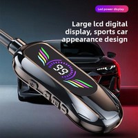 Earphone Nirkabel Leher Digital LED Mobil Besar untuk Chipset 5.4 JL, Tombol Logam In-Ear, Mp3, Magnetik, Super Bass