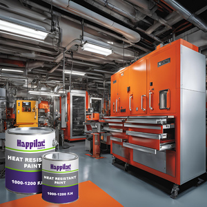 Pintura acrílica de alta temperatura para puerta de horno, revestimiento de tuberías resistente al calor, pintura anticorrosiva para chimenea para metales - Product Image 5